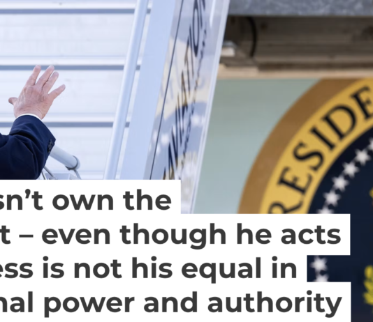 President Donald Trump boards Air Force One at Geneva Airport on June 17, 2026. Martial Trezzini/Keystone/Pool via AP